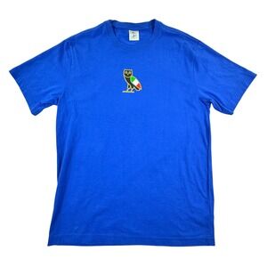 Drake OVO October's Very Own Owl T Shirt Blue Small